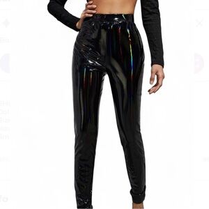 SHEIN BAE Holographic PU Leather Pants!